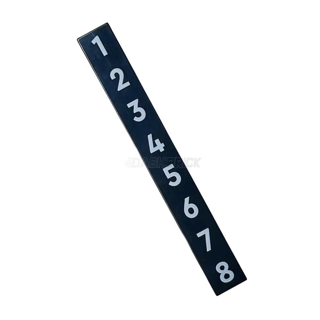 LEGO Minifigure Accessory - Tile, White Numbers 1, 2, 3, 4, 5, 6, 7, and 8, 1 x 8 [4162pb247] 6329429