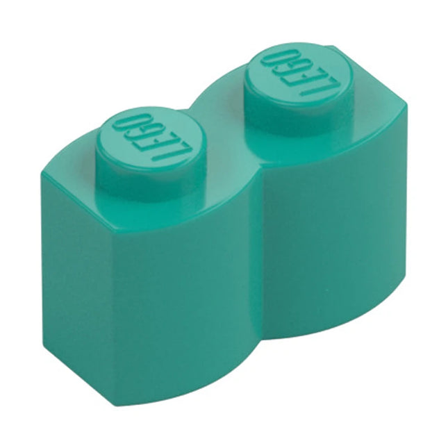 LEGO Brick, Modified 1 x 2 Log, Dark Turquoise [30136] 4211095 (Copy)