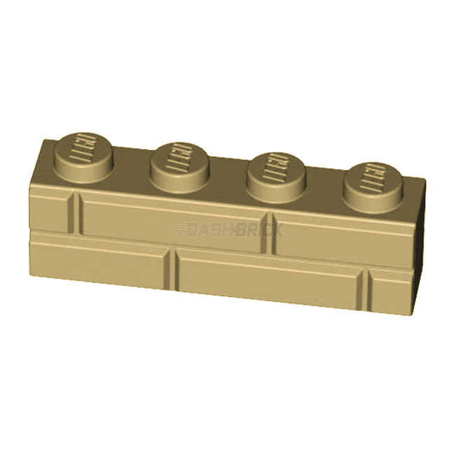LEGO Bricks 1 x 4, Masonry/Brick Profile, Tan [15533] 6232136
