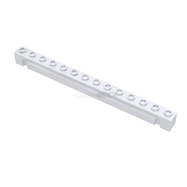 LEGO Brick, Modified 1 x 14 with Channel, White [4217] 6381738