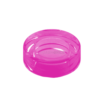 LEGO Tile, Round 1 x 1, Trans-Dark Pink [98138] 6514196