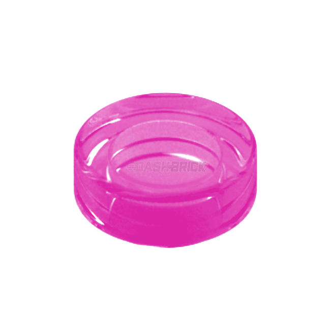 LEGO Tile, Round 1 x 1, Trans-Dark Pink [98138] 6514196