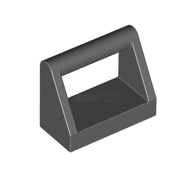LEGO Tile, Modified 1 x 2 with Bar Handle, Dark Grey [2432] 4211039