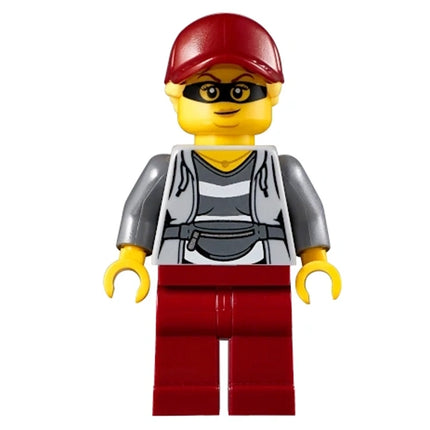 LEGO Minifigure - Female, "Crook Big Betty" Ponytail, Cap, Ice Skates (2021) [CITY]