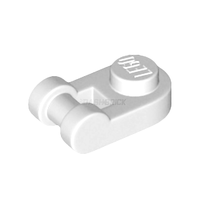 LEGO Plate, Round 1 x 1 with Bar Handle, White [26047] 6174937