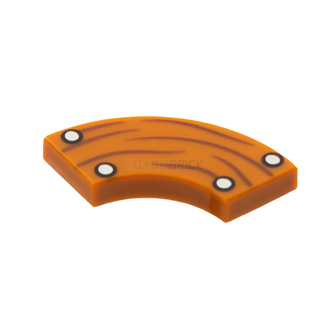 LEGO Minifigure Accessory - Tile, Wood Plank, Curved, Nails [27925pb007] 6349165