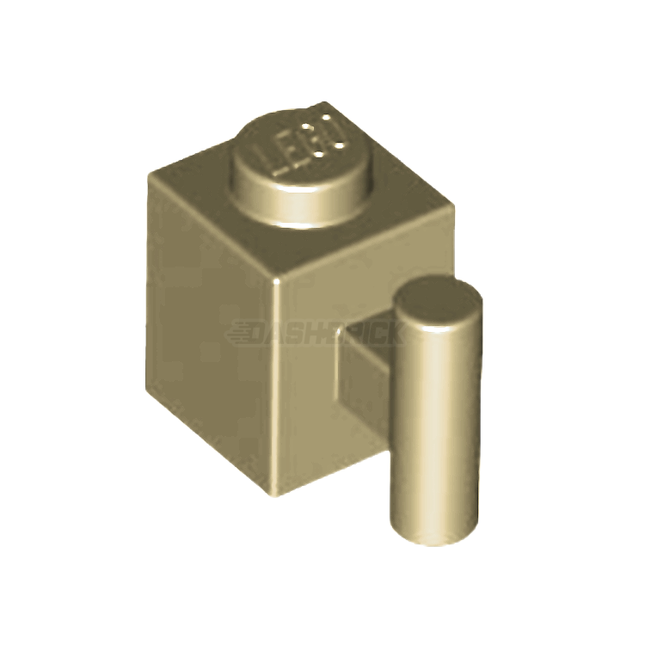 LEGO Brick, Modified 1 x 1 with Bar Handle, Tan [2921]
