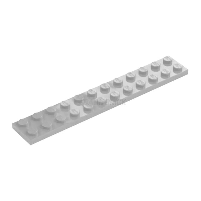 LEGO Plate, 2 x 12, Light Grey [2445] 4211360