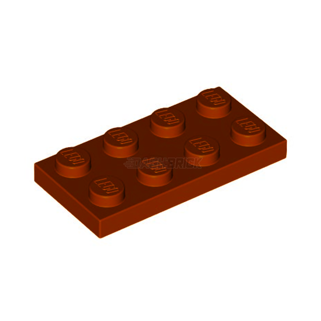LEGO Plate, 2 x 4, Dark Orange [3020] 6097511