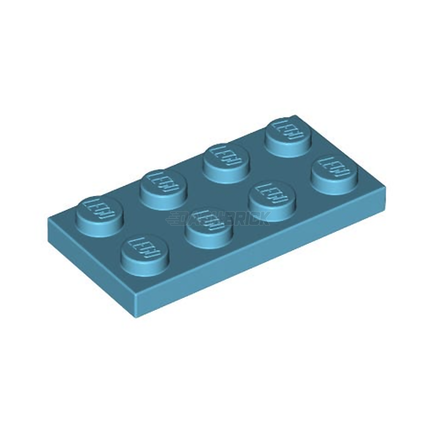 LEGO Plate, 2 x 4, Medium Azure [3020]