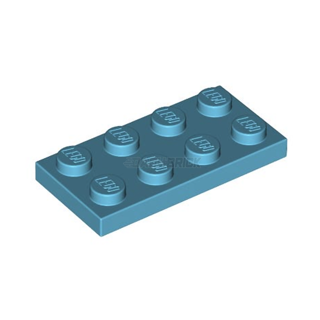 LEGO Plate, 2 x 4, Medium Azure [3020]