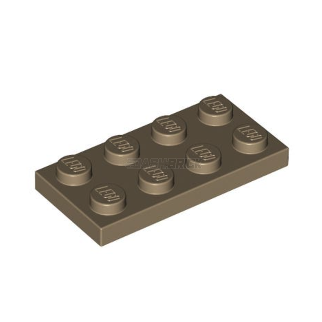 LEGO Plate, 2 x 4, Dark Tan [3020] 4267874