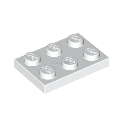 LEGO Plate, 2 x 3, White [3021] 302101