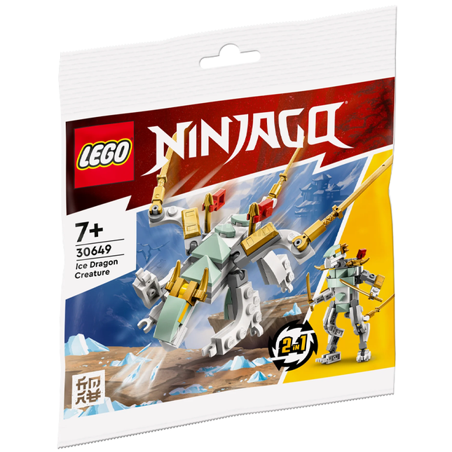 LEGO Ninjago: Ice Dragon Creature, 2 in 1 Polybag (2023) [30649]