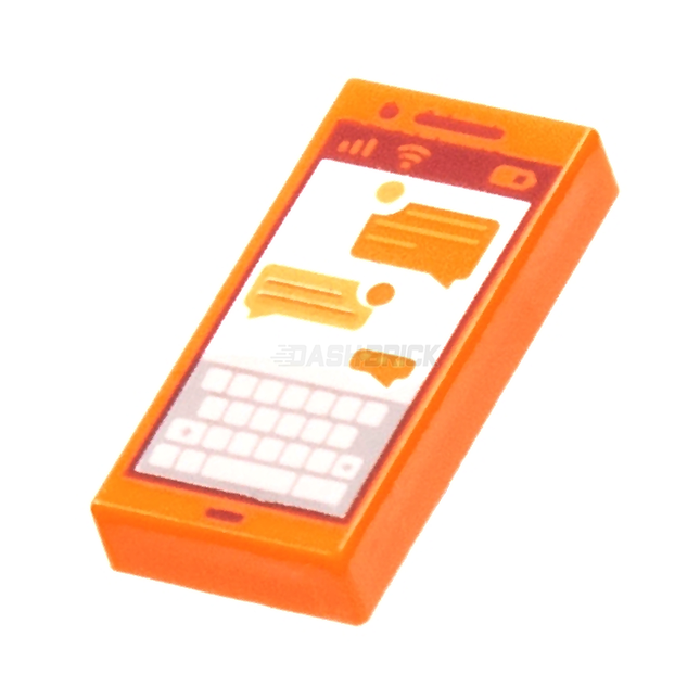 LEGO Minifigure Accessory - Tile, Smartphone/Mobile/Cell Phone, Text Messages [3069pb0864] 6329699