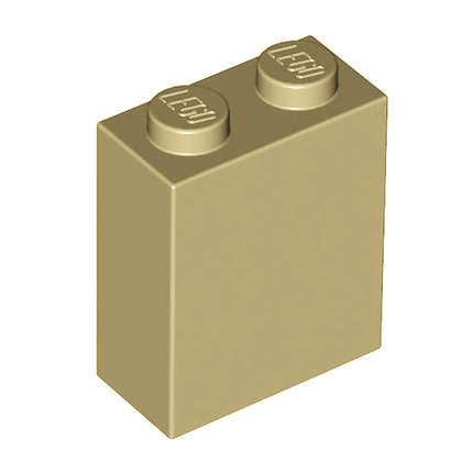 LEGO Brick 1 x 2 x 2, Inside Stud Holder, Tan [3245c]