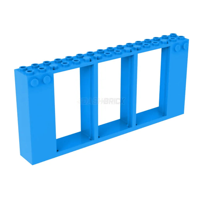 LEGO Door, Frame 2 x 16 x 6 with 3 Openings, Dark Azure [35103] 6304904