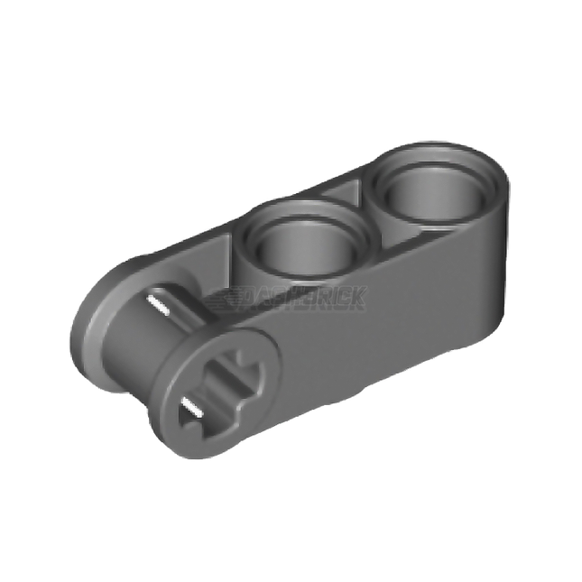 LEGO Technic, Axle and Pin Connector Perpendicular 3L with 2 Pin Holes, Dark Grey [42003] 6273715