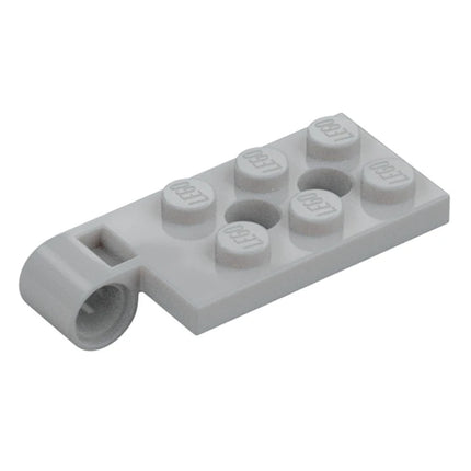 LEGO Hinge Plate 2 x 4 with Pin Hole and 2 Holes - Top, Light Grey [43045] 6256117