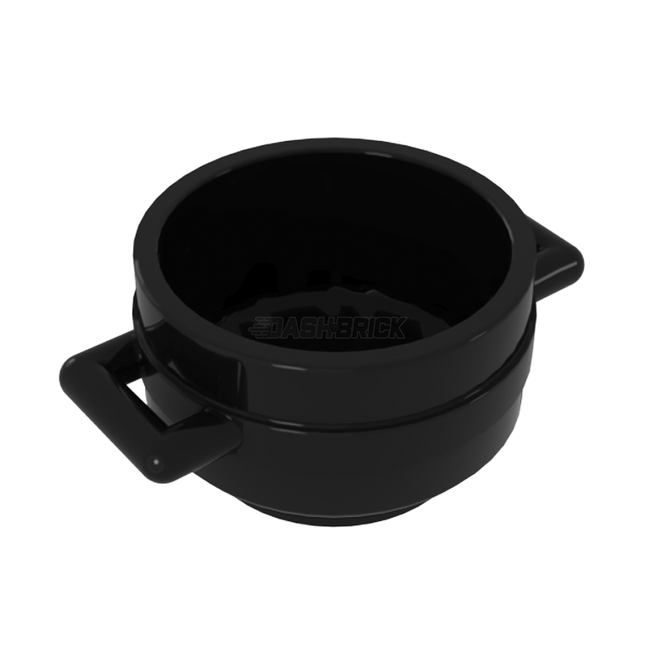 LEGO Minifigure Accessory - Pot Cauldron 3 x 3 x 1 & 3/4 with Handles, Black [4341] 4525078