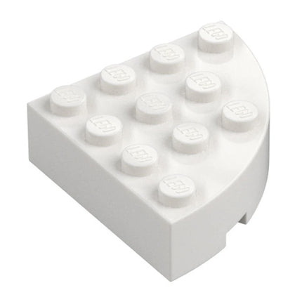 LEGO Brick, Round Corner 4 x 4 Full Brick, White [2577] 6442278