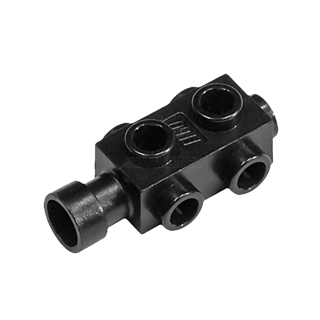 LEGO Brick, Modified 1 x 2 x 2/3 with Studs on Sides, Black [4595] 459526
