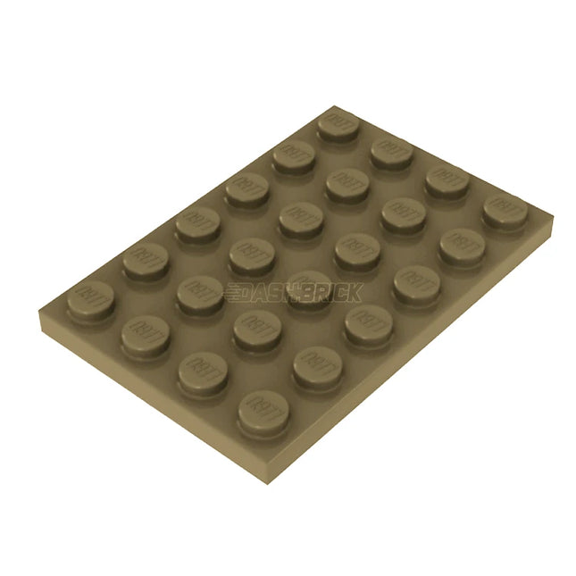 LEGO Plate 4 x 6, Dark Tan [3032] 6167894