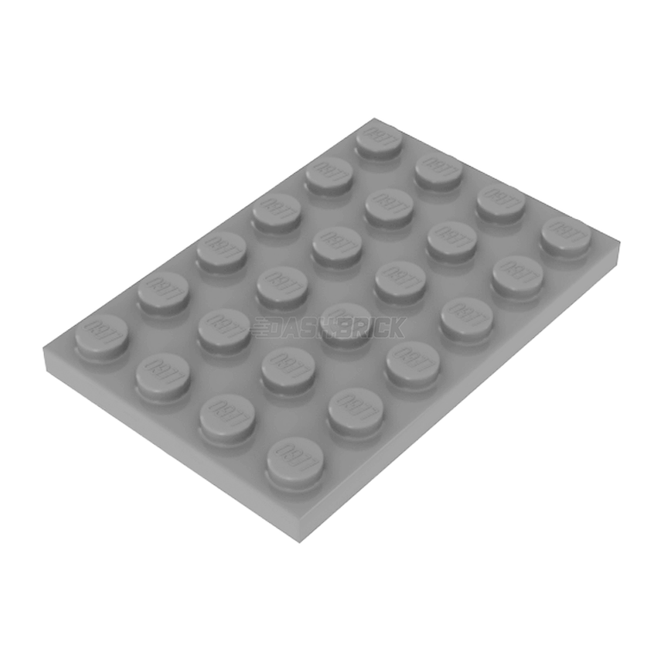 LEGO Plate, 4 x 6, Light Grey [3032] 4211404