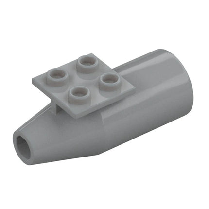 LEGO Engine, Smooth Large, 2 x 2 Thin Top Plate (2 Parts), Light Grey [4868b / 4869] 4263610 4211825