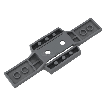 LEGO Vehicle, Base 4 x 12 x 3/4 with 2 x 4 Recessed Center with Smooth Underside, Dark Grey [52036] 4259673