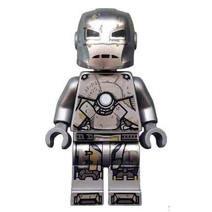 LEGO Minifigure - Iron Man - Mark 1 Armor, Trans-Clear Head, Avengers Endgame (2019) [MARVEL]