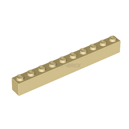 LEGO Brick, 1 x 10, Tan [6111] 4166138