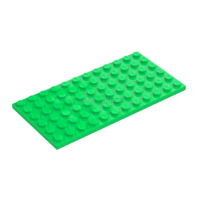 LEGO Plate, 6 x 12, Bright Green [3028] 4541414