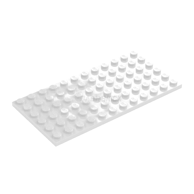 LEGO Plate, 6 x 12, White [3028] 4120020