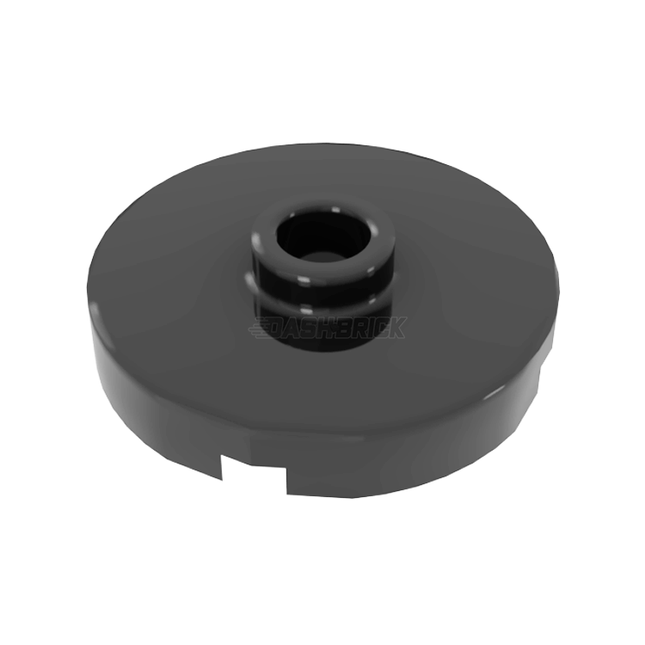 LEGO Tile, Modified, Round 2 x 2, Open Stud (Barrel Lid), Dark Grey [18674] 6115080