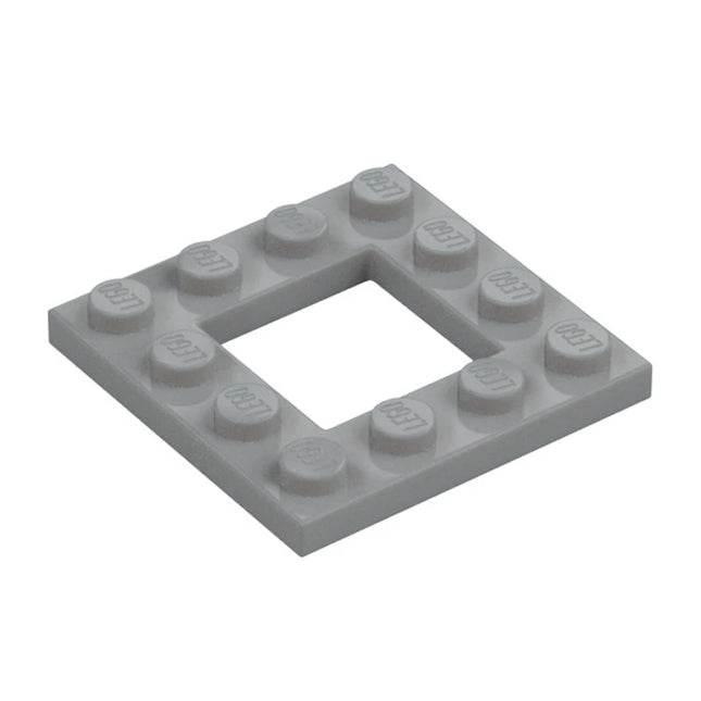 LEGO Plate, Modified 4 x 4 with 2 x 2 Open Center, Light Grey [64799] 4612621