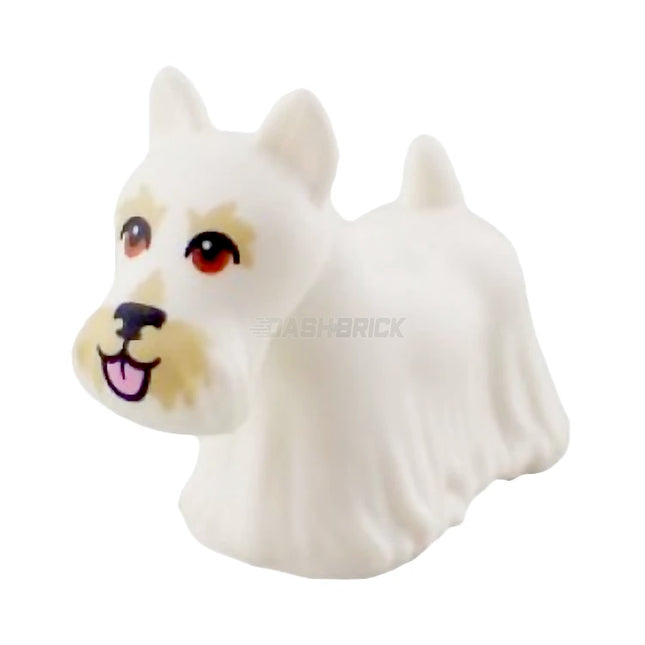 LEGO Minifigure Animal - Dog, Puppy - Scotch Terrier, Long Hair (Scottie), White [83188pb03]