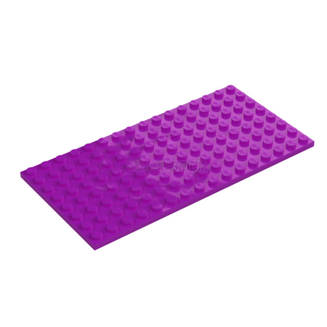 LEGO Plate, 8 x 16, Magenta [92438] 6350731