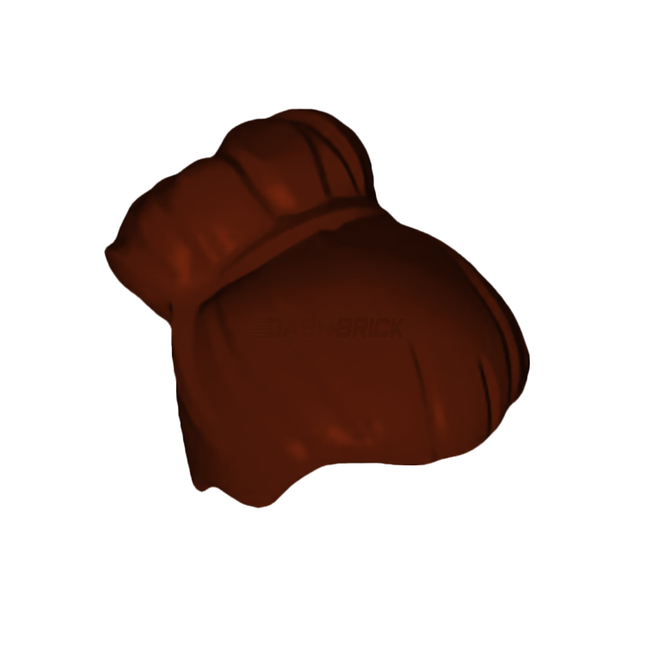 LEGO Minifigure Part - Hair Female, Large High Bun, Dark Brown [27186] 6158322