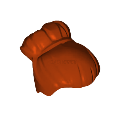 LEGO Minifigure Part - Hair Female, Large High Bun, Dark Orange [27186] 6357937