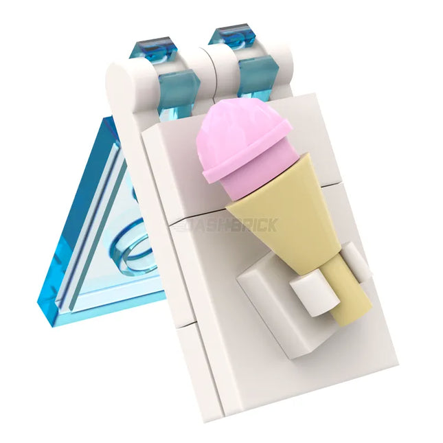 LEGO "Sidewalk Sign - Ice-Cream" - Folding Sign [MiniMOC]