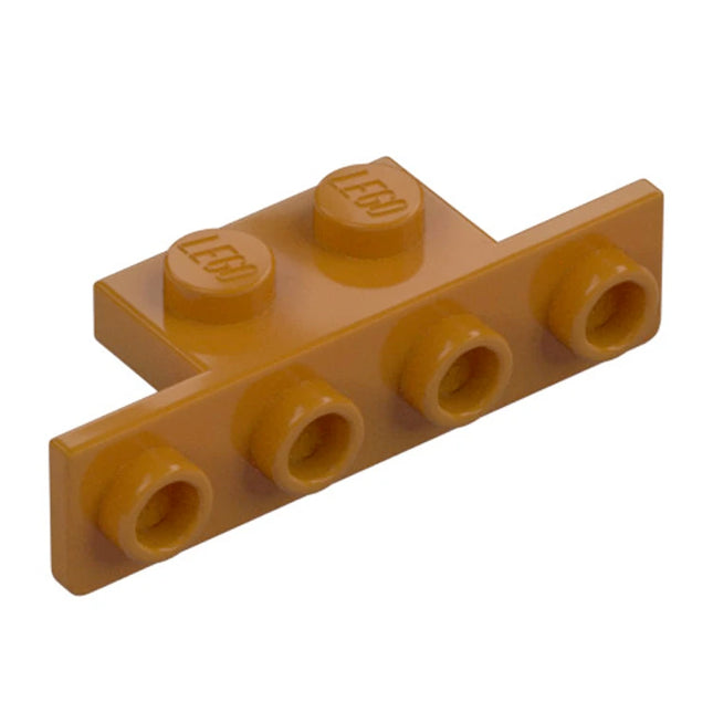 LEGO Bracket 1 x 2 - 1 x 4, Bottom Rounded Corners, Medium Nougat [28802] 6292914