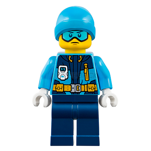 LEGO Minifigure - Male, Beanie, Ski Goggles, Jacket (2018) [CITY]