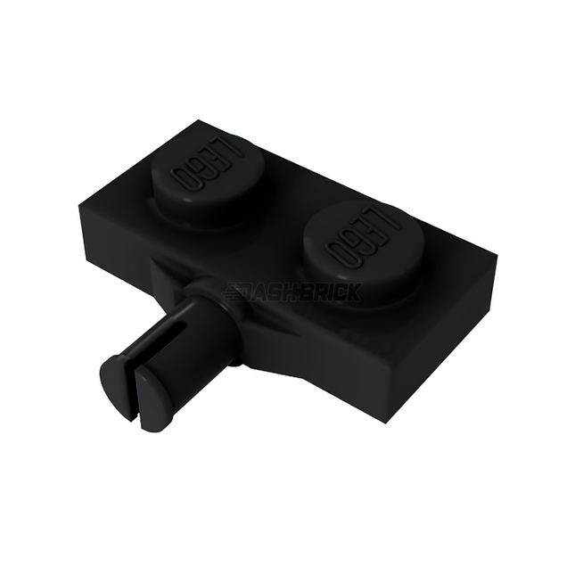 LEGO Plate, Modified 1 x 2 with Wheel Holder, Black [21445] 6122656