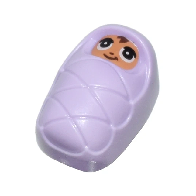 LEGO Minifigure - Baby / Infant - Smiling Face, Large Eyes, Stud Holder on Back [CITY] 6469473