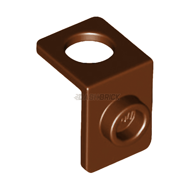 LEGO Minifigure Accessory - Neck Bracket with Back Stud, Back Plate, Thick Back Wall, Reddish Brown [28974] 6170809