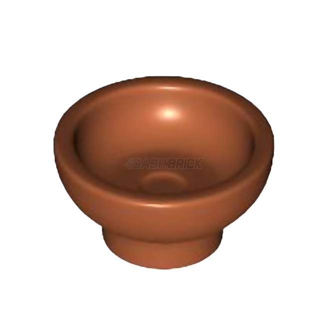 LEGO Minifigure Accessory - Bowl, Small, Dark Orange [34172] 6420470