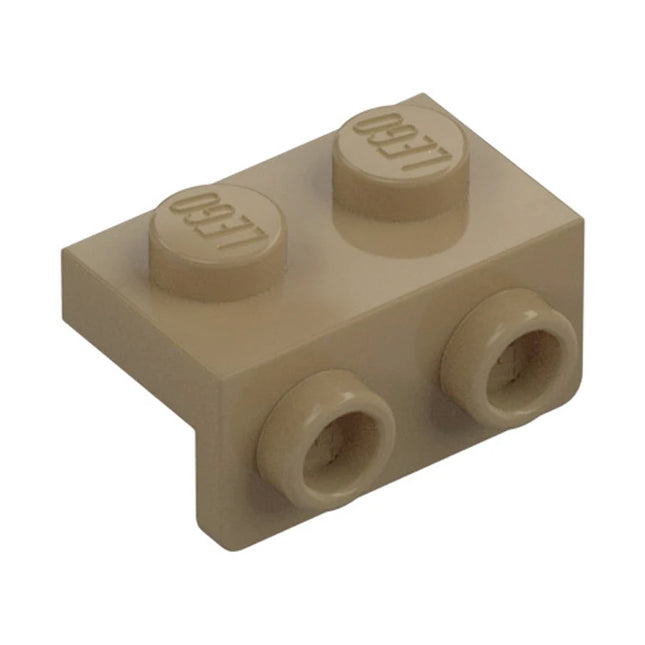 LEGO Bracket 1 x 2 - 1 x 2, Angular Plate, Dark Tan [99781] 6328477