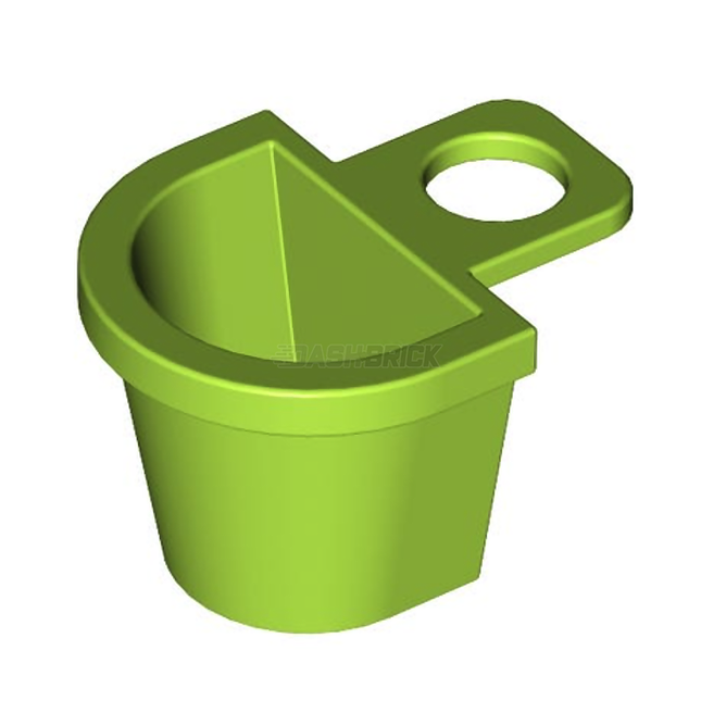 LEGO Minifigure Accessory - Container D-Basket, Body Wear, Lime [4523] 6269007