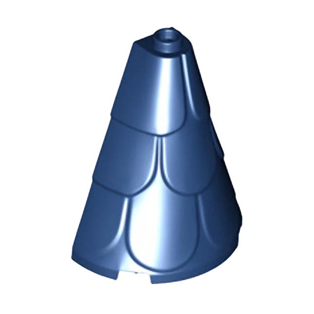 LEGO Tower Roof 2 x 4 x 4 Half Cone Shaped with Roof Tiles, Dark Blue [35563] 6209807